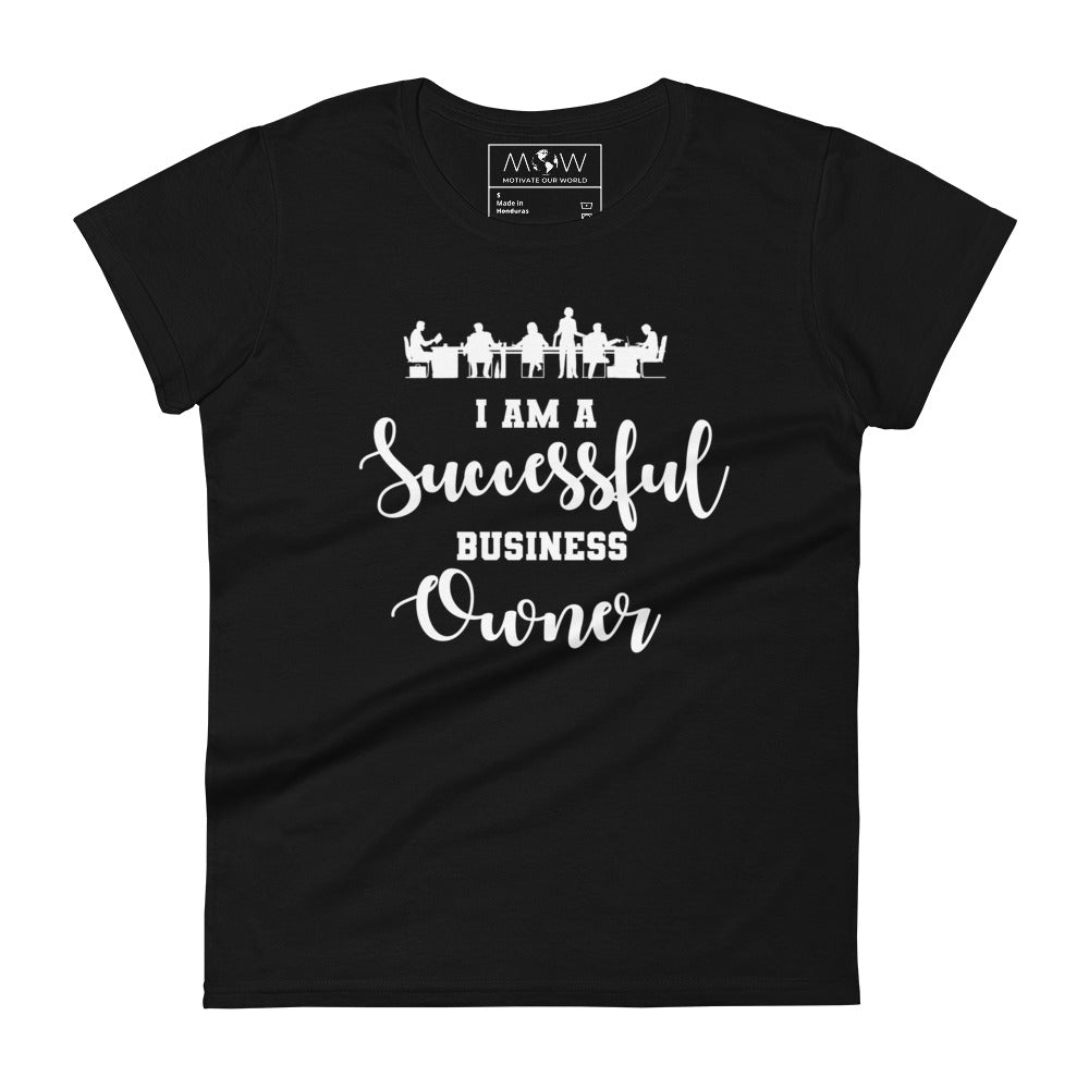 Collaborate to Elevate Women’s Motivational Black T-Shirt