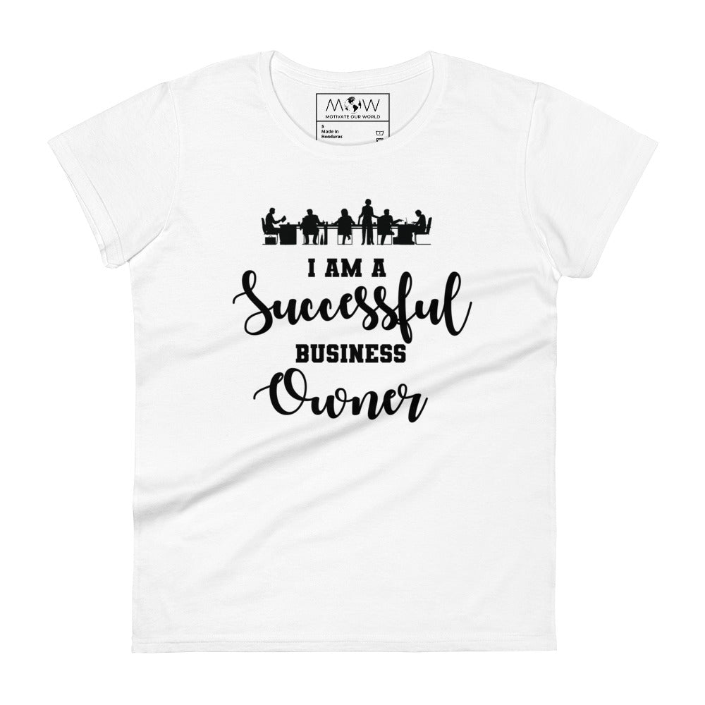 Collaborate to Elevate Women’s Motivational White T-Shirt