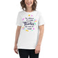 Colorful Teacher Legacy White Motivational Women’s T-Shirt Lifestyle