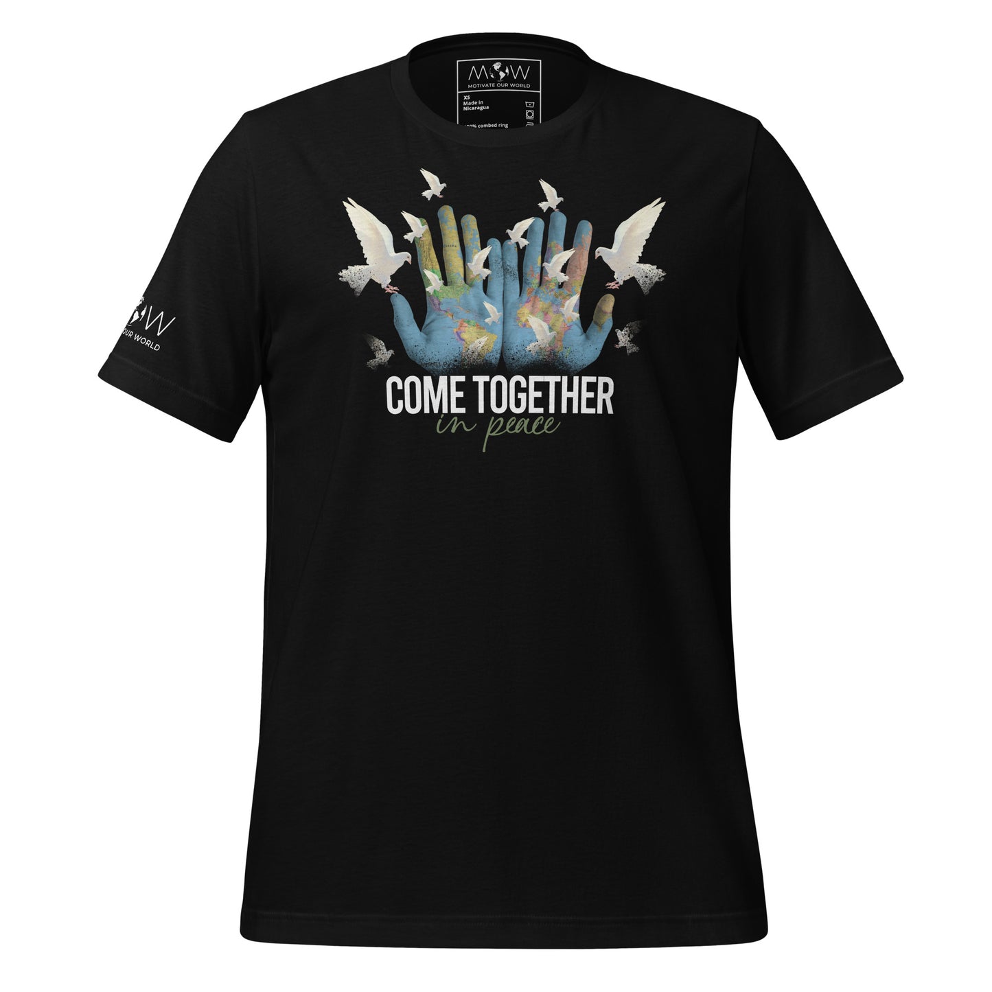Come Together II Men's Motivational Black T-Shirt