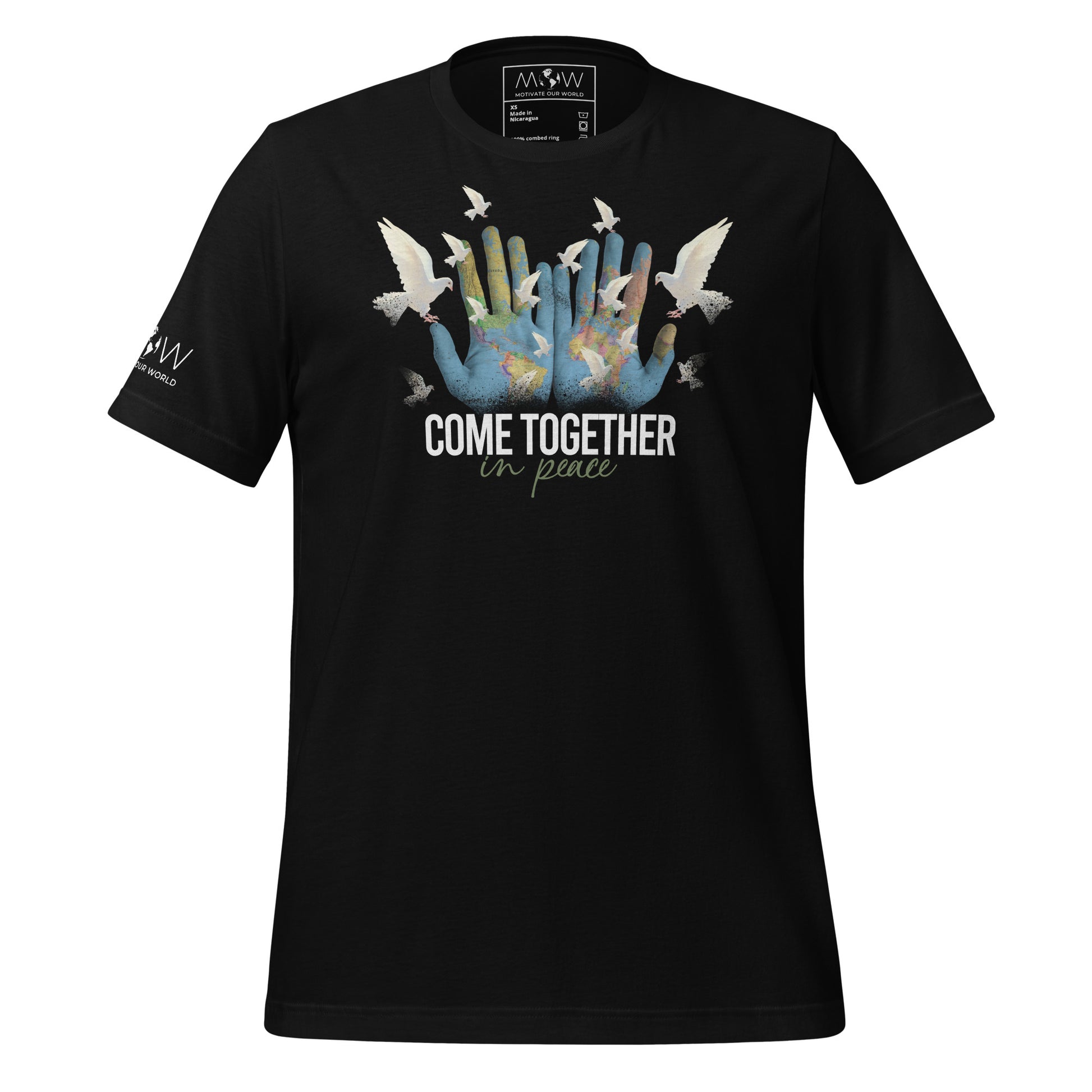 Come Together II Men's Motivational Black T-Shirt