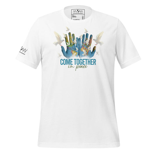 Come Together II Men's Motivational White T-Shirt