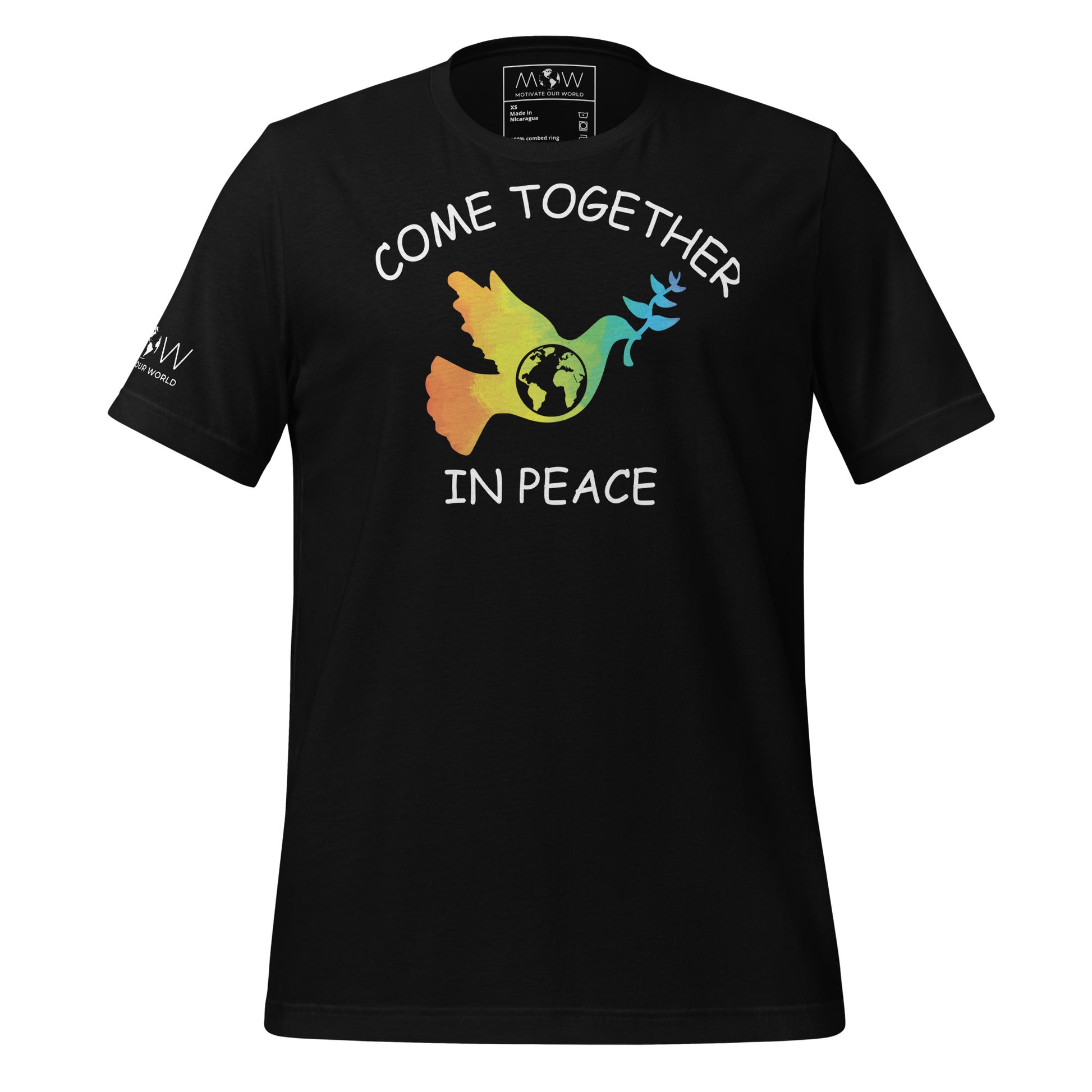 Come Together Men's Motivational Black T-Shirt
