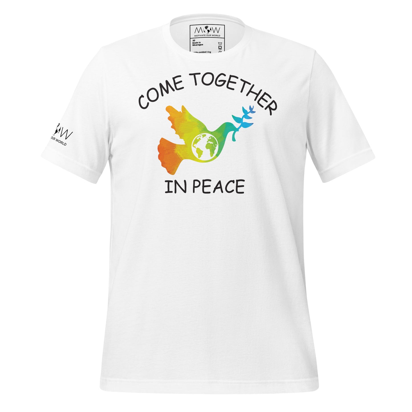 Come Together Men's Motivational White T-Shirt