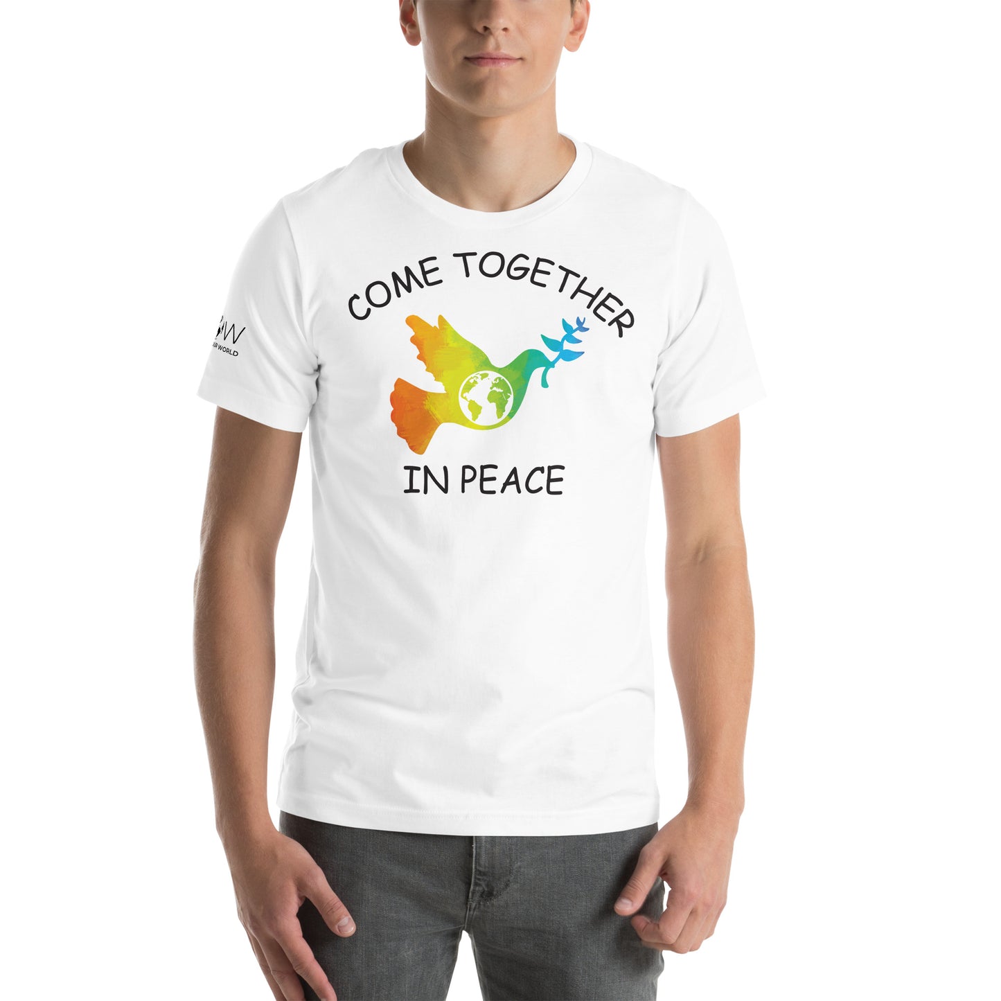 Come Together Men's Motivational White T-Shirt