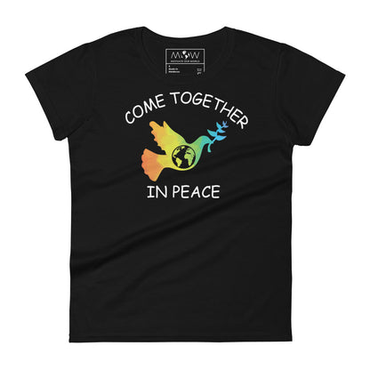 Come Together Women’s Motivational Black T-Shirt
