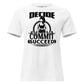 "Commit" White Motivational Women’s T-Shirt