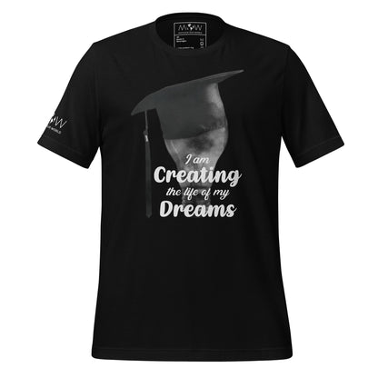 Creating My Dream Life Men's Motivational Black T-Shirt