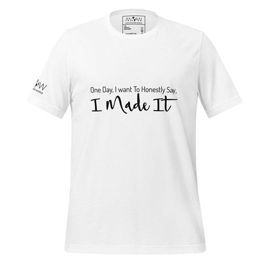 Creating My Dream Life Men's Motivational White T-Shirt