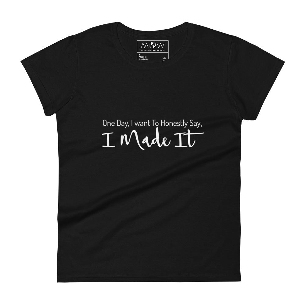 Creating My Own Future Women’s Motivational Black T-Shirt