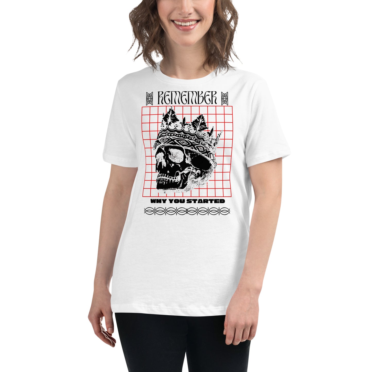 Crowned Legacy White Motivational Women’s T-Shirt Lifestyle