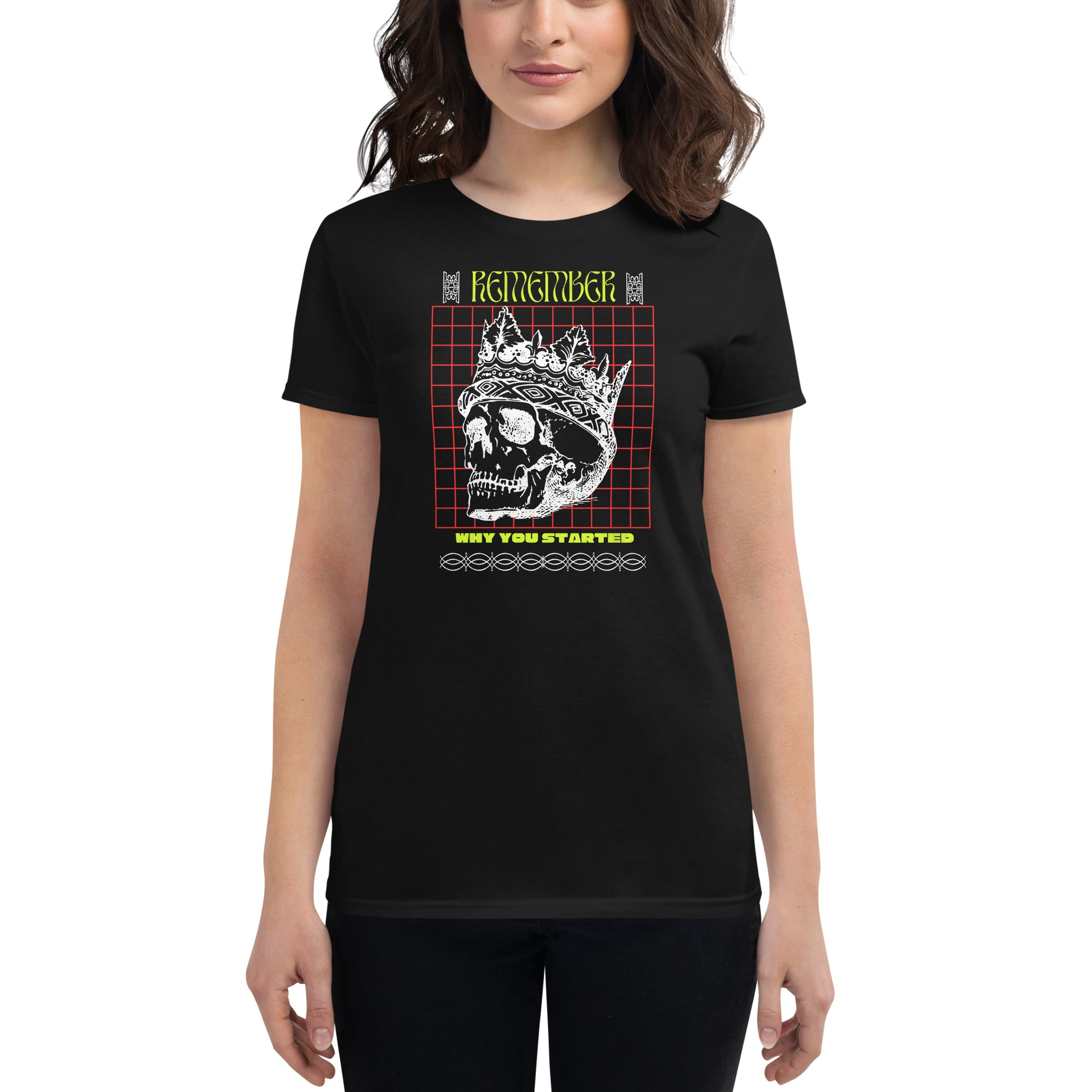 Crowned Legacy Women's Motivational Black T-Shirt
