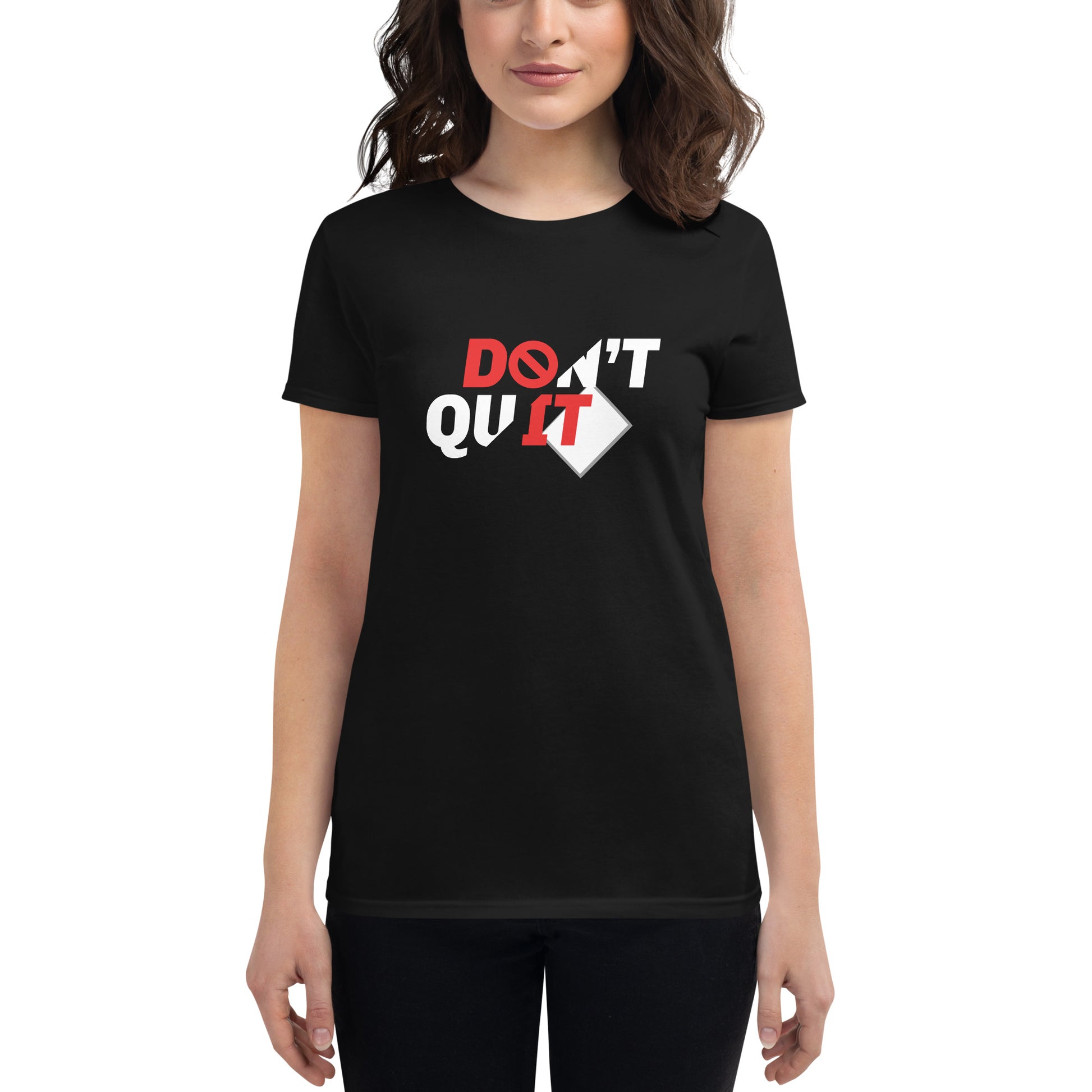 DO IT Women's Motivational Black T-Shirt