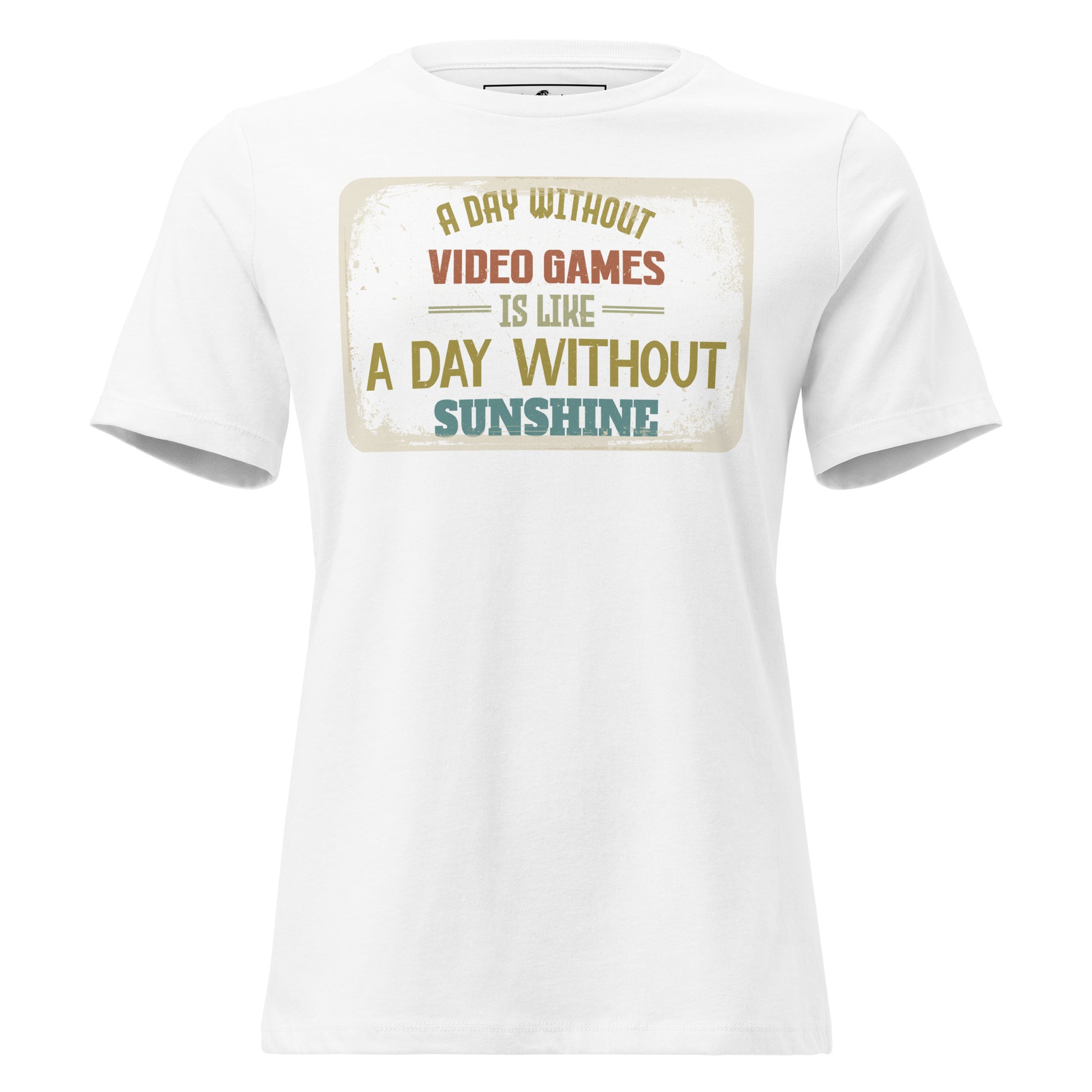 Day Without Video Games White Motivational Women’s T-Shirt