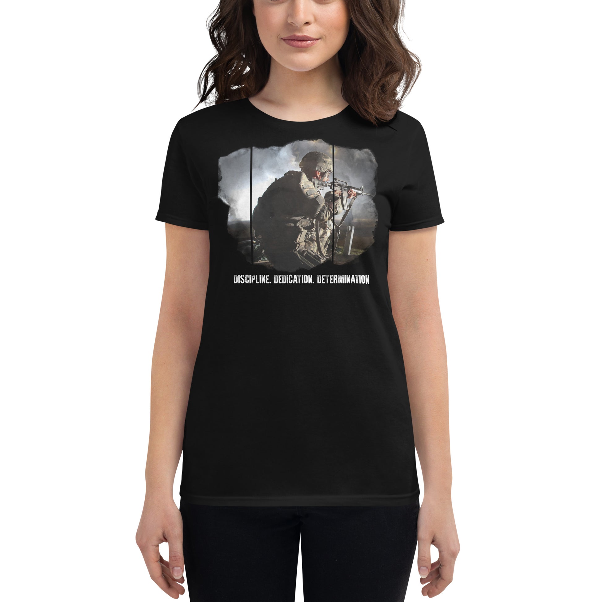 Discipline Women’s Motivational Black T-Shirt
