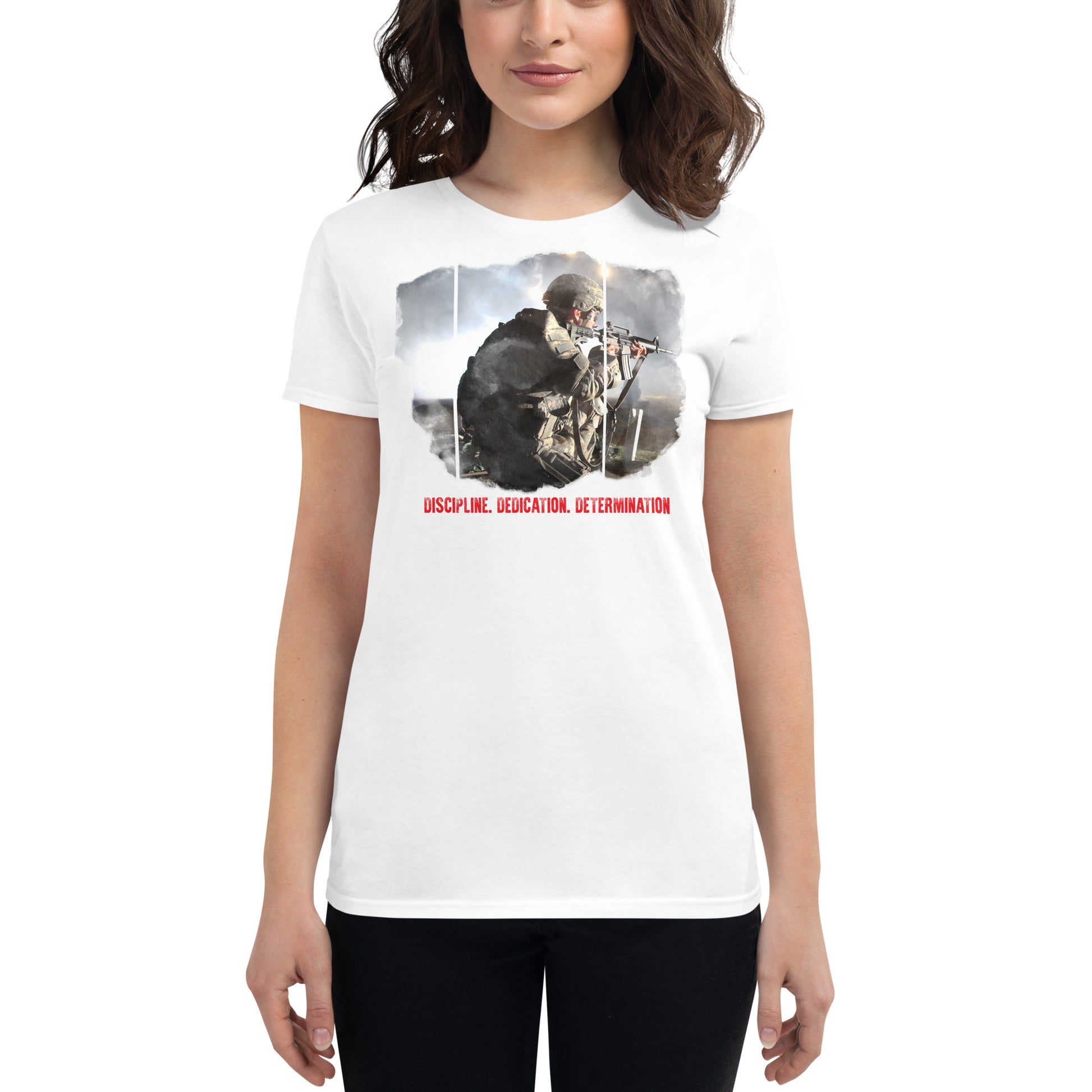 Discipline Women’s Motivational White T-Shirt
