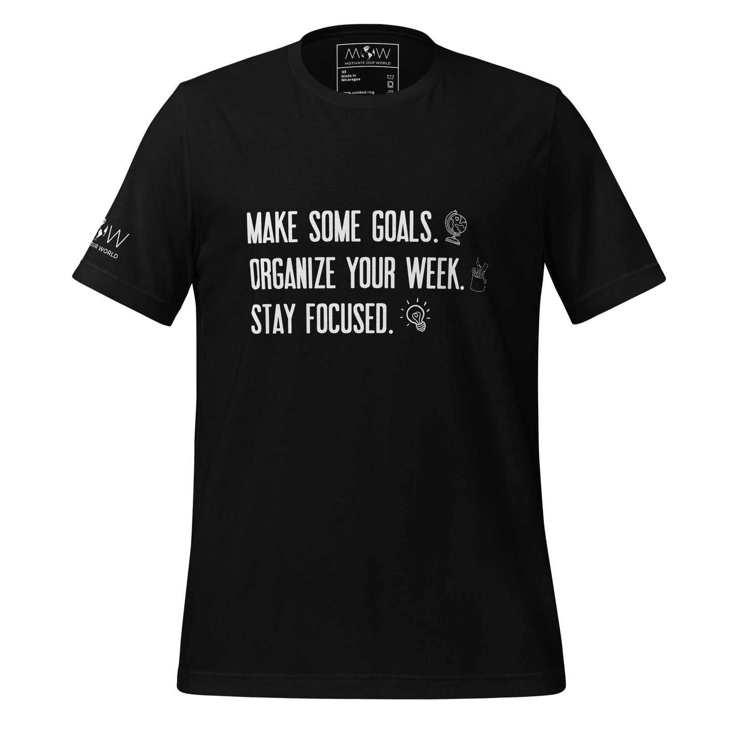 Discipline is Destiny Men's Motivational Black T-Shirt