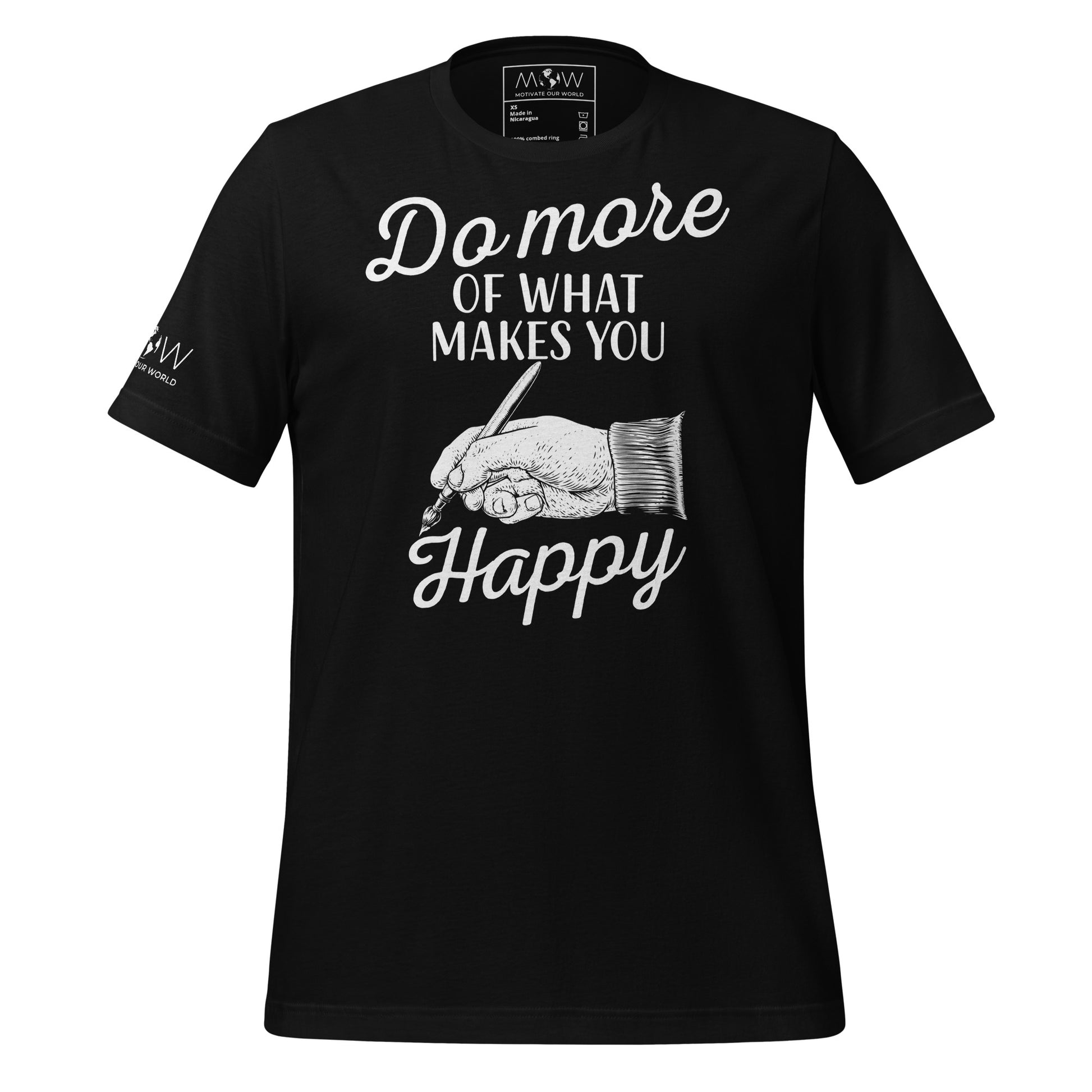 Do More of What Makes Black Motivational Men's T-Shirt