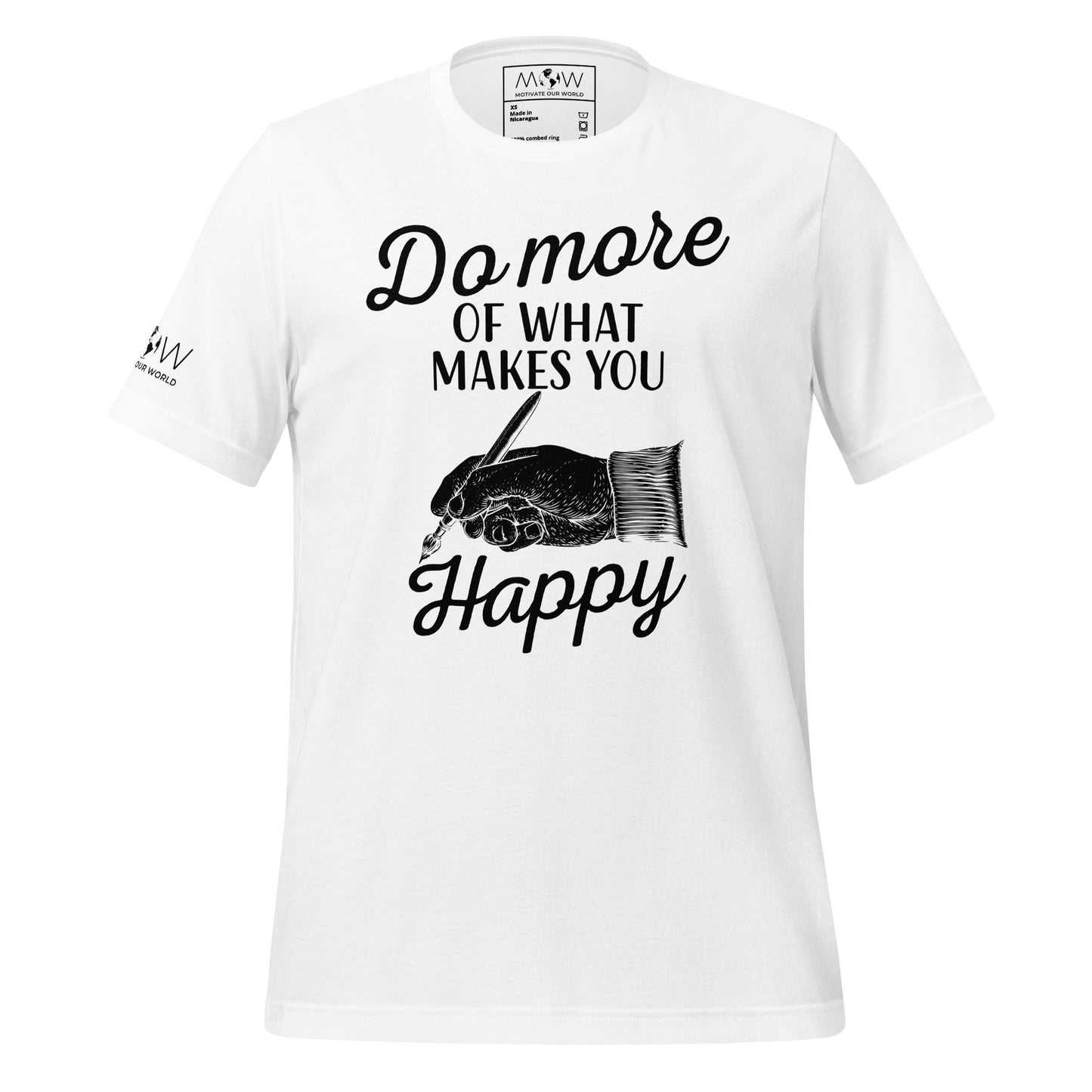 Do More of What Makes White Motivational Men's T-Shirt