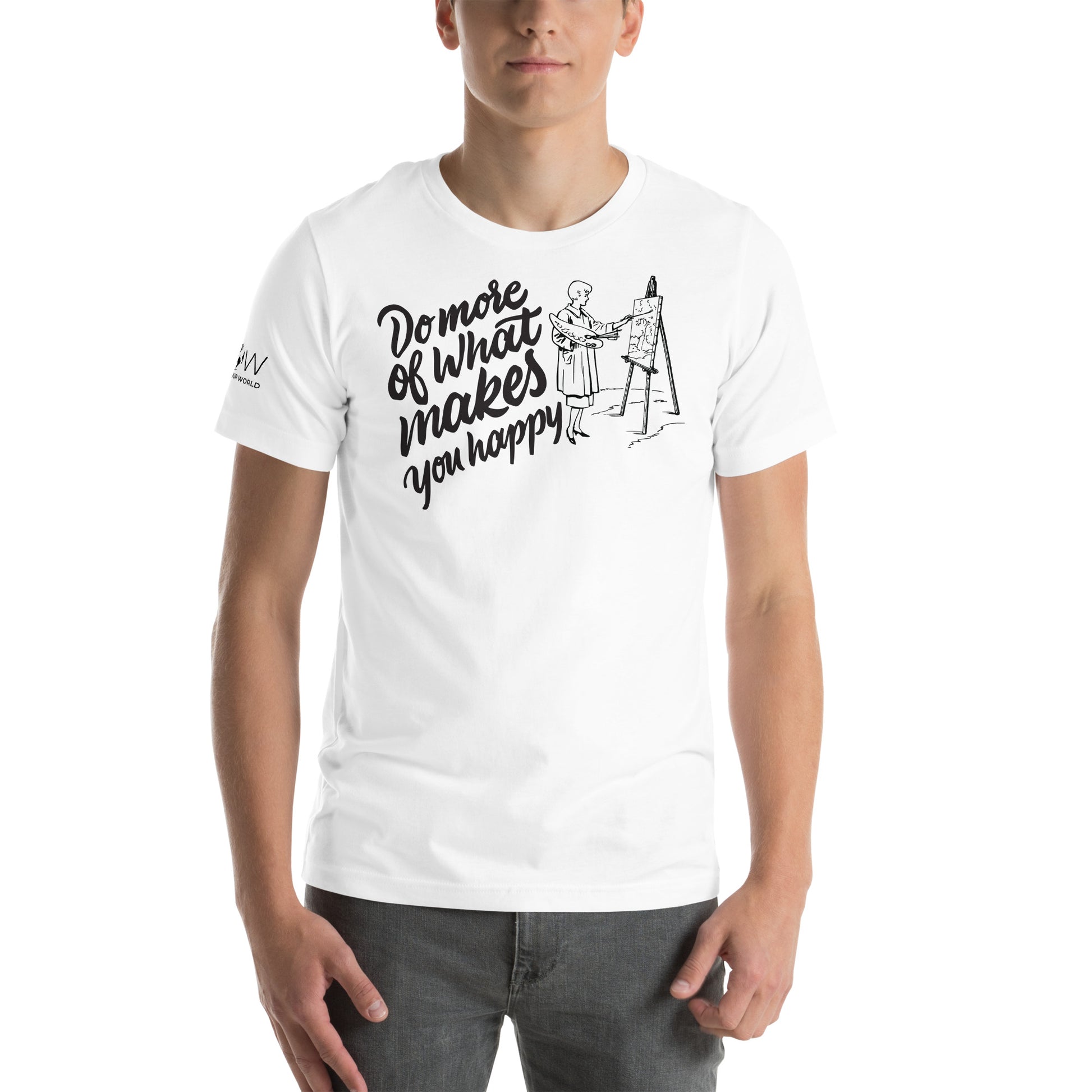 Do More of What Makes You White Motivational Men's T-Shirt