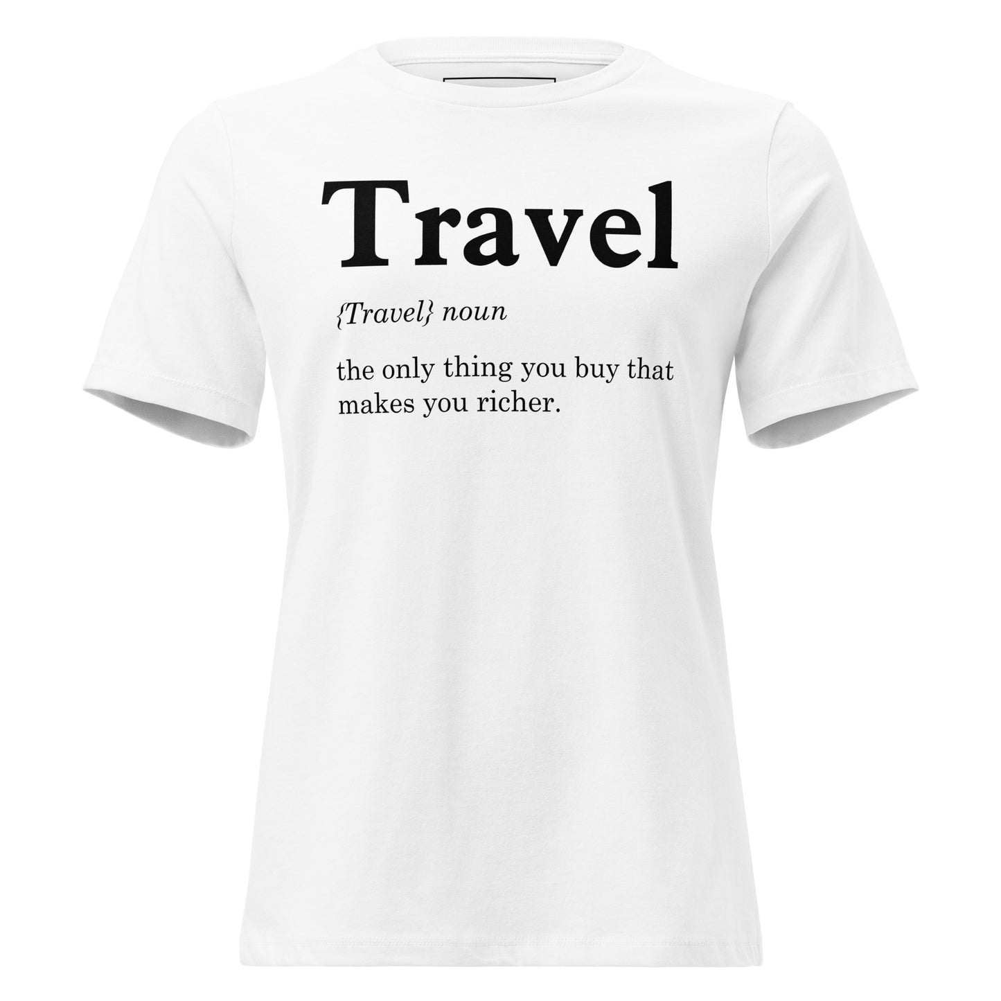 Don’t Quit Your Daydream (Minimalist Black Design) White Motivational Women’s T-Shirt