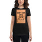 Don't Stop Until You're Proud Women's Motivational Black T-Shirt