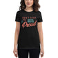 Don't Stop Until You're Proud Women’s Motivational Black T-Shirt
