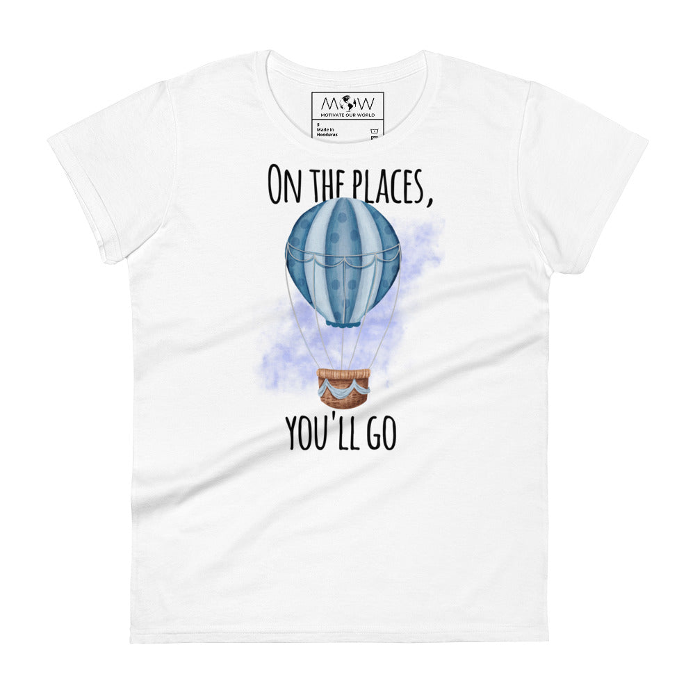 Dream Beyond the Sky Women’s Motivational White T-Shirt
