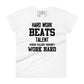 Dream Big Work Hard Women’s Motivational White T-Shirt