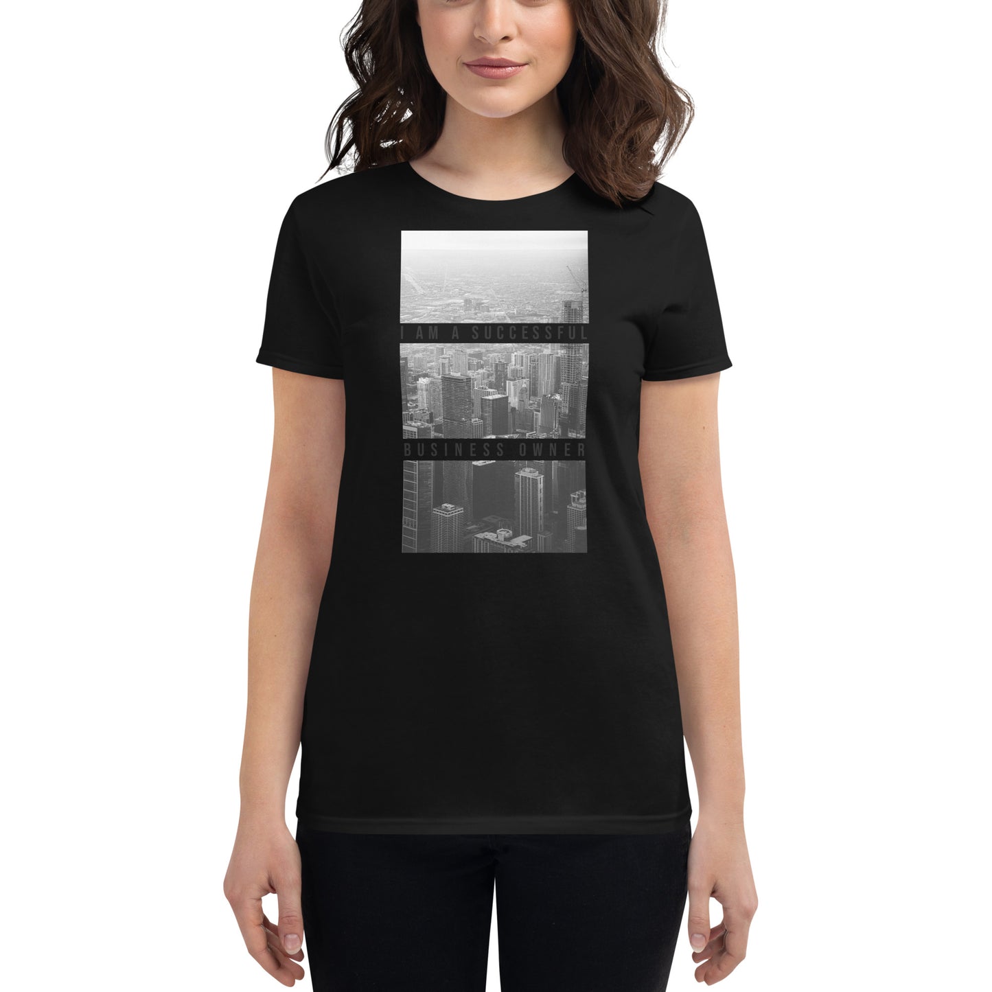 Elevate Your Perspective Women’s Motivational Black T-Shirt