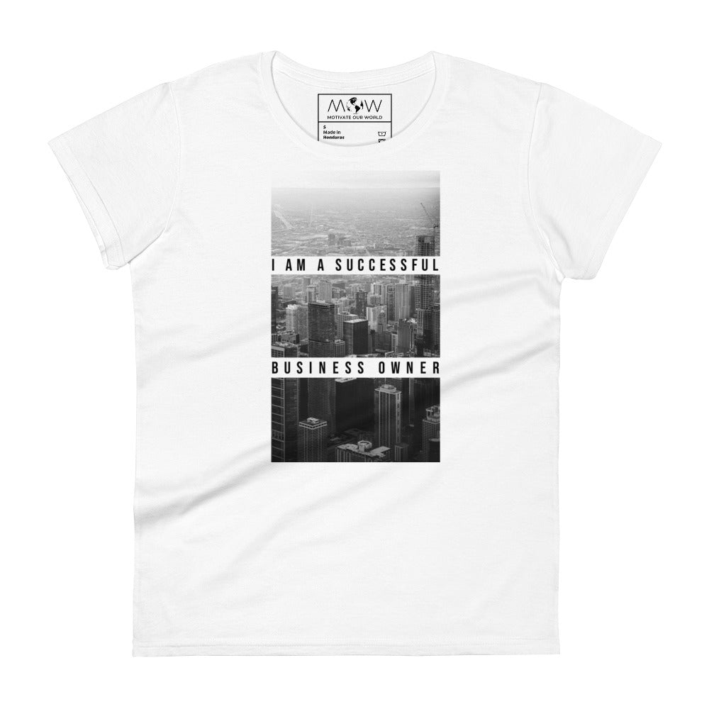Elevate Your Perspective Women’s Motivational White T-Shirt