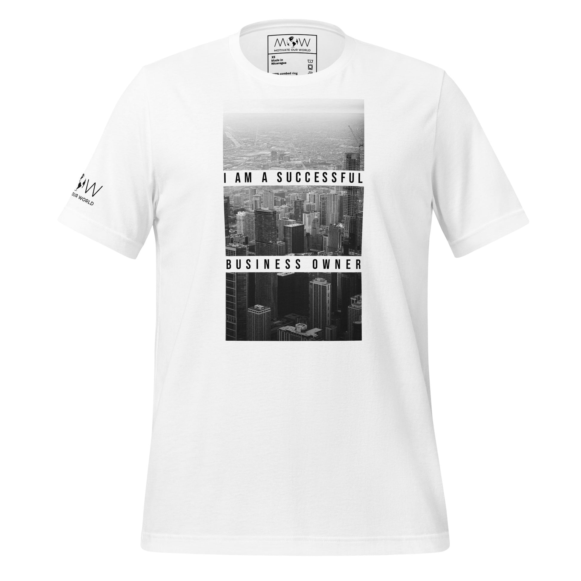 Elevate Your Vision Men's Motivational White T-Shirt