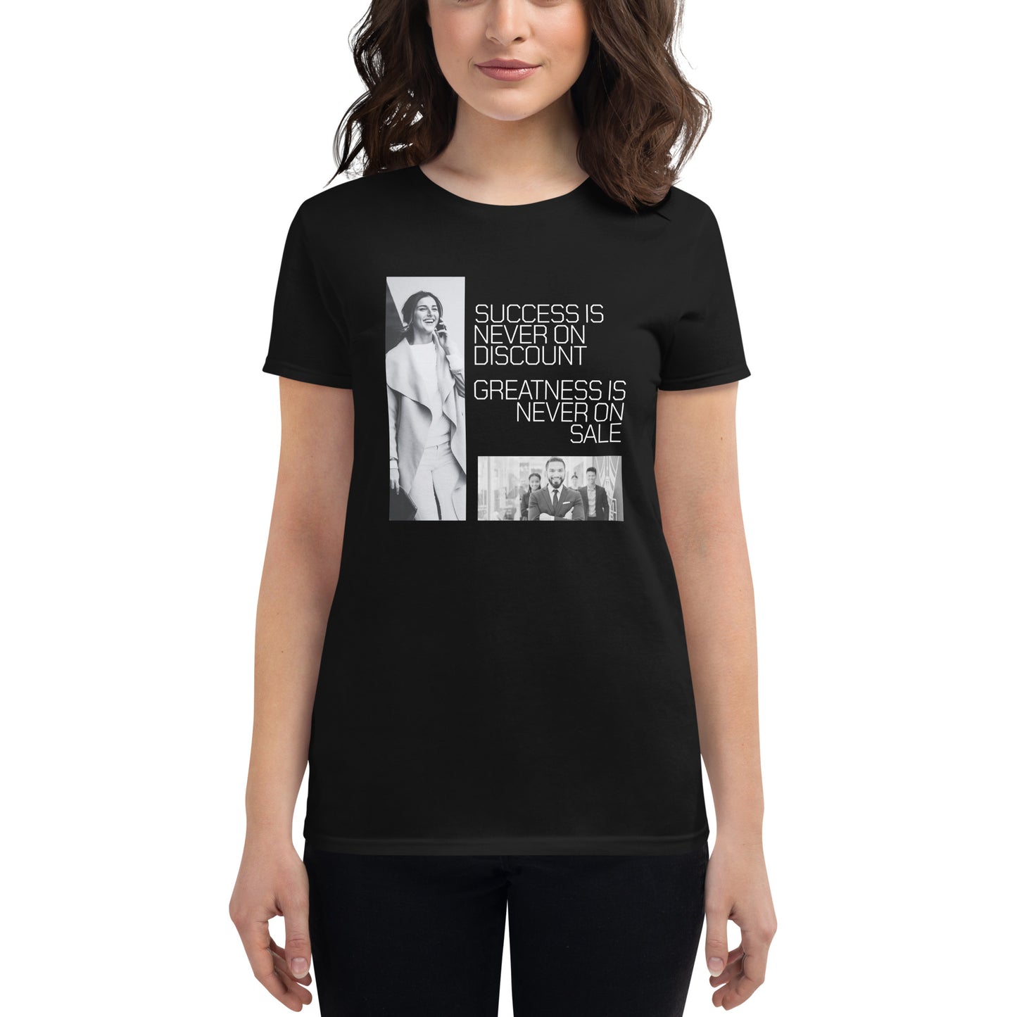 Empowered Leaders Women’s Motivational Black T-Shirt
