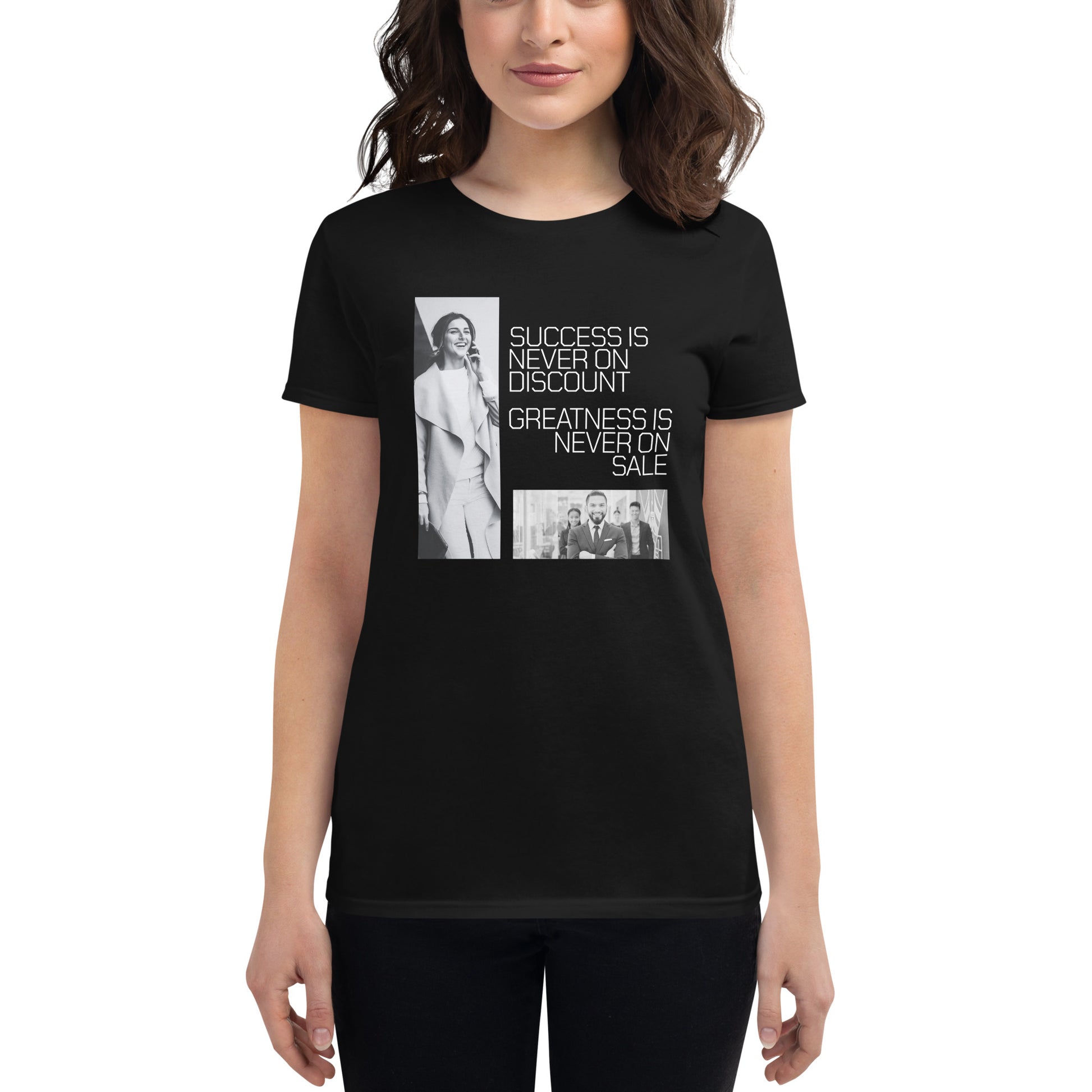 Empowered Leaders Women’s Motivational Black T-Shirt