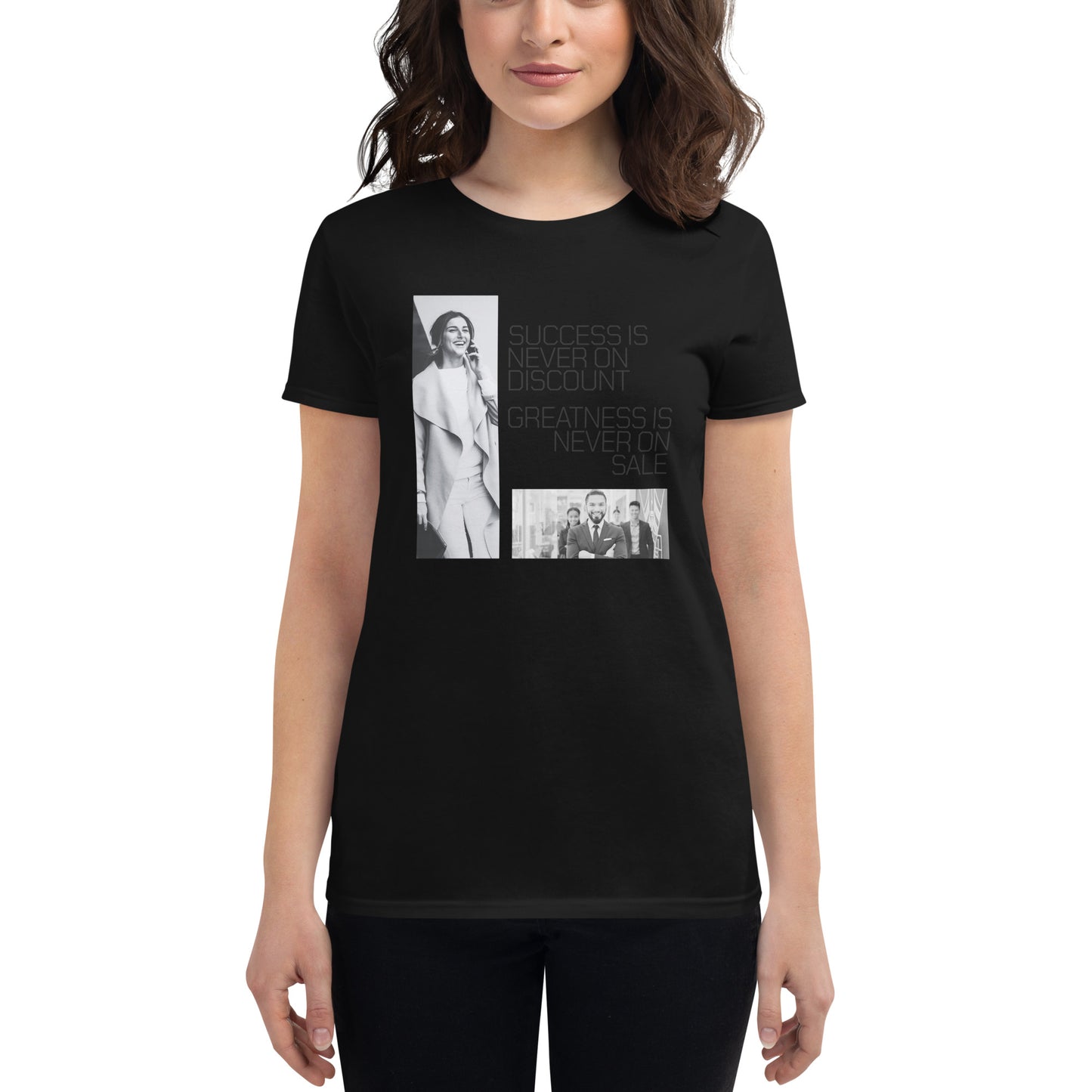 Empowered Leaders Women’s Motivational Black T-Shirt