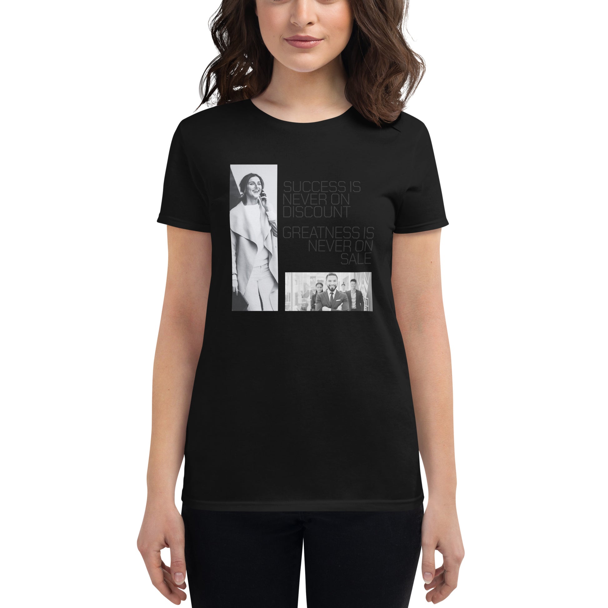 Empowered Leaders Women’s Motivational Black T-Shirt