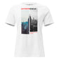 Entrepreneur 100 Hours White Motivational Women’s T-Shirt - Dual Skyline Design 