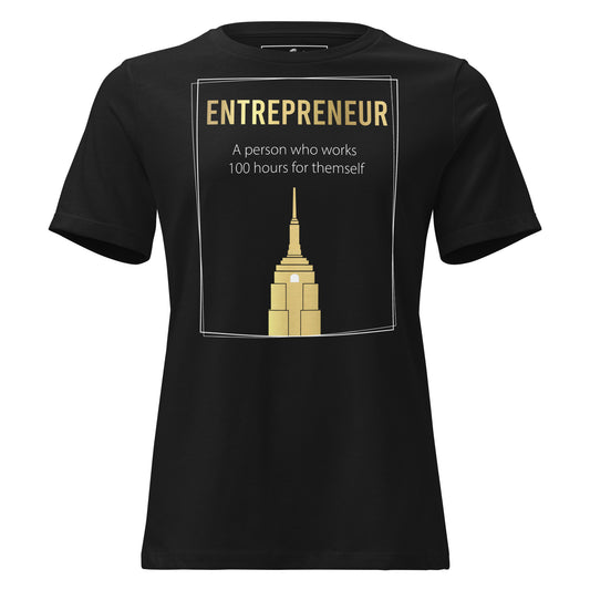 Entrepreneur Black Motivational Women’s T-Shirt