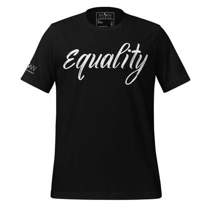 Equality - Brush Script Edition Black Motivational Men's T-Shirt