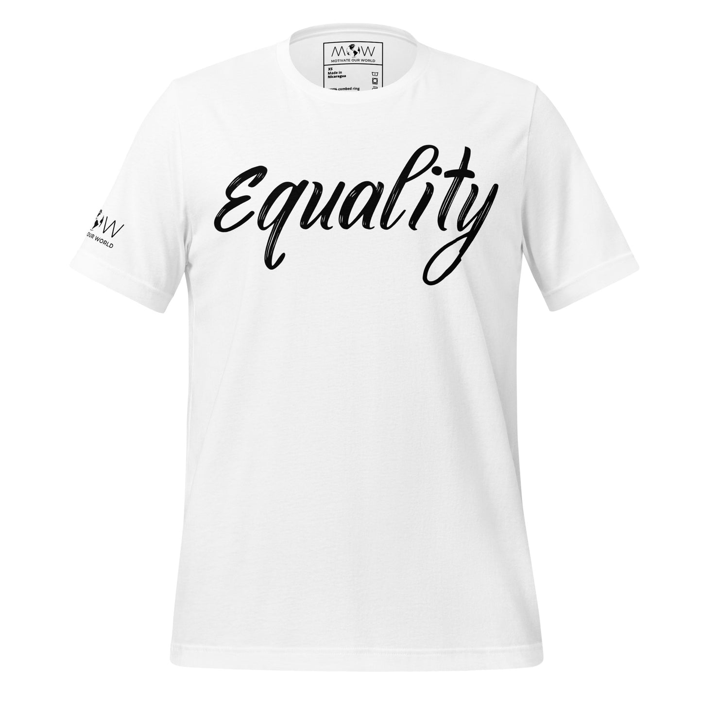 Equality - Brush Script Edition White Motivational Men's T-Shirt
