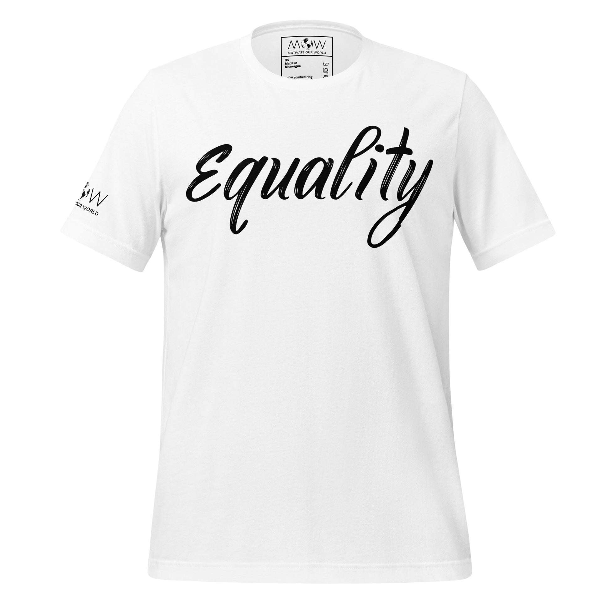 Equality - Brush Script Edition White Motivational Men's T-Shirt