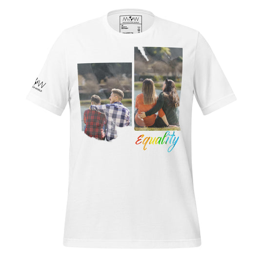 Equality - Love Without Labels Edition White Motivational Men's T-Shirt
