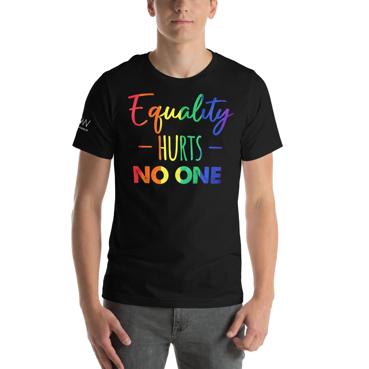 Equality Hurts No One Black Motivational Men's T-Shirt