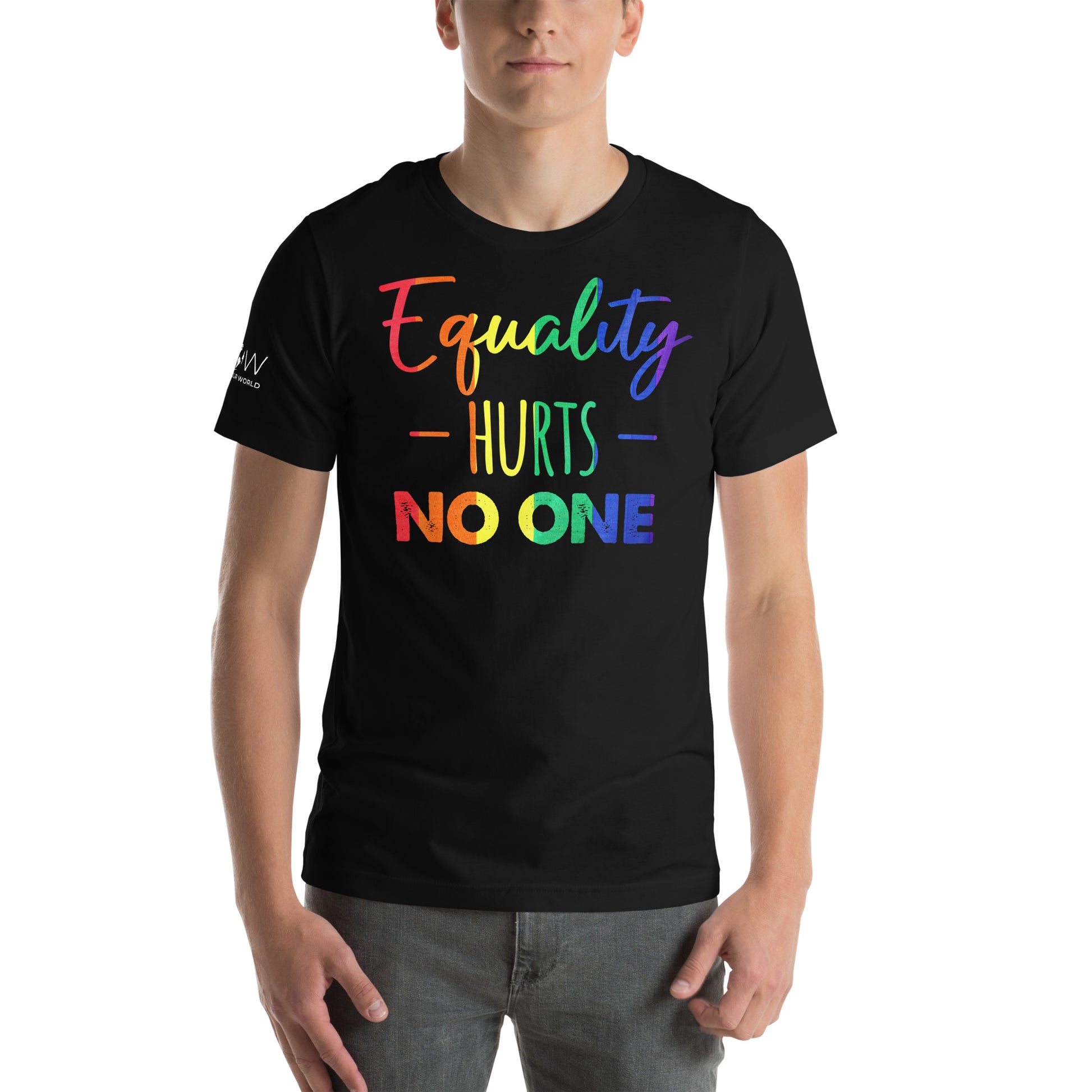 Equality Hurts No One Black Motivational Men's T-Shirt