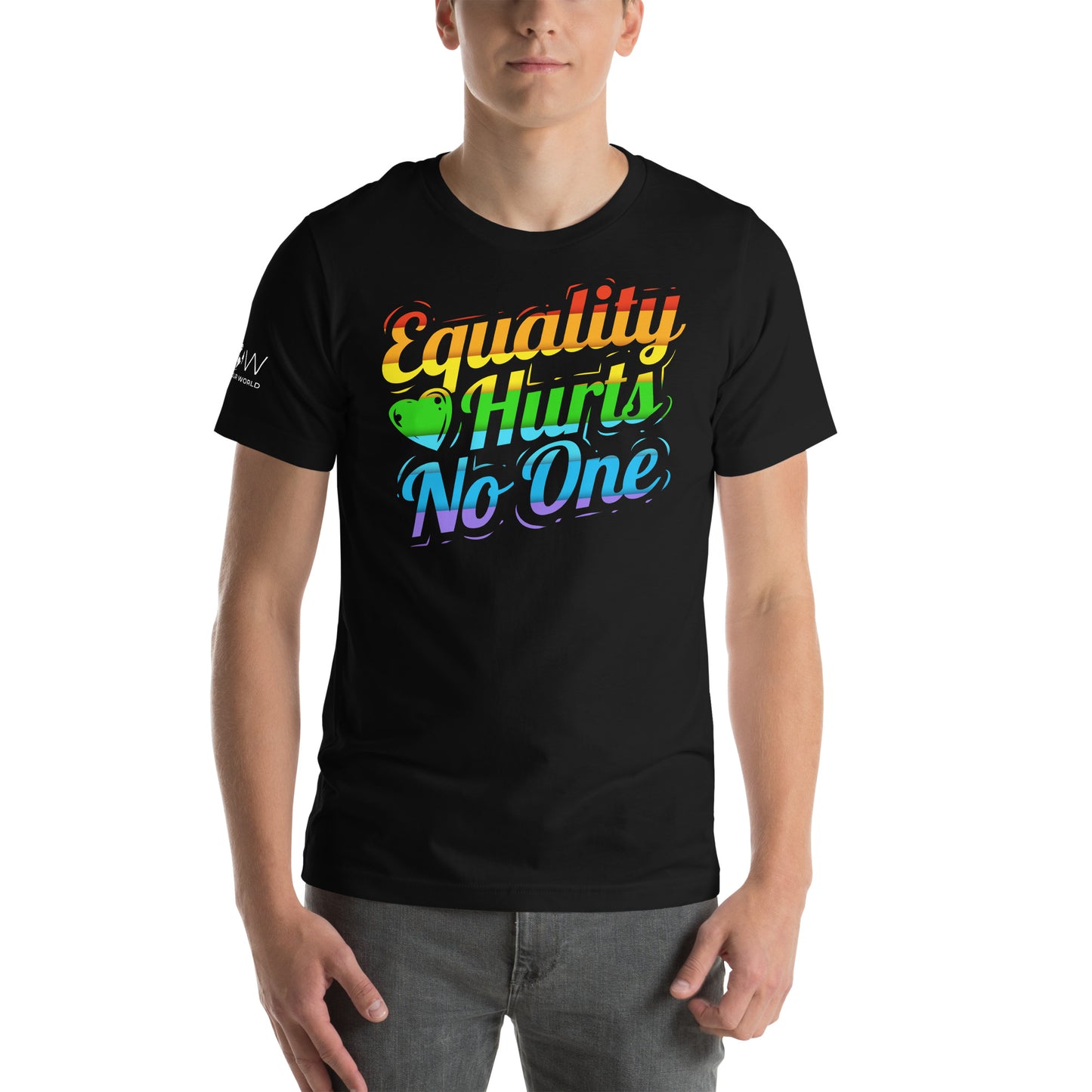 Equality Hurts No One II Black Motivational Men's T-Shirt