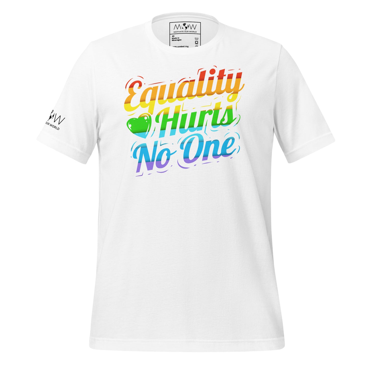 Equality Hurts No One II White Motivational Men's T-Shirt