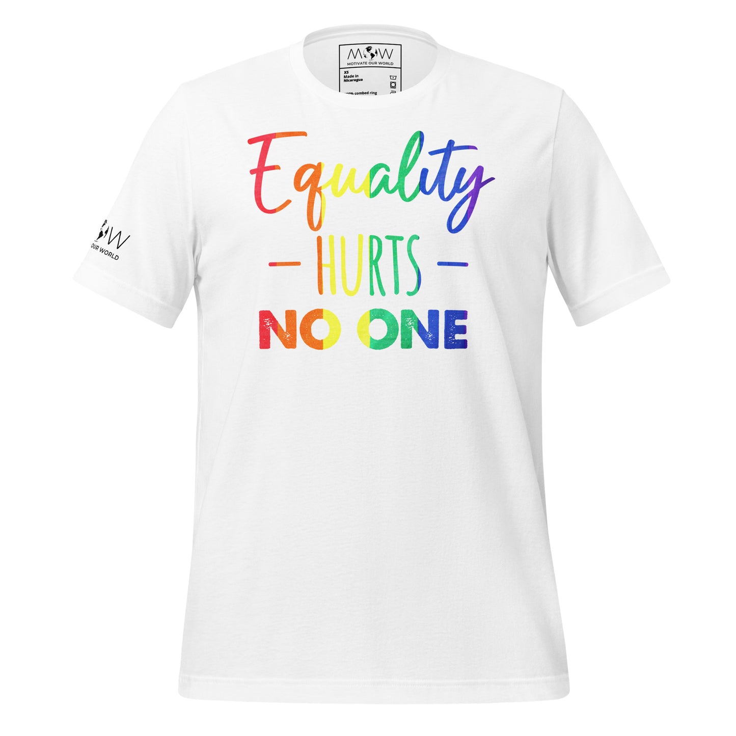 Equality Hurts No One White Motivational Men's T-Shirt