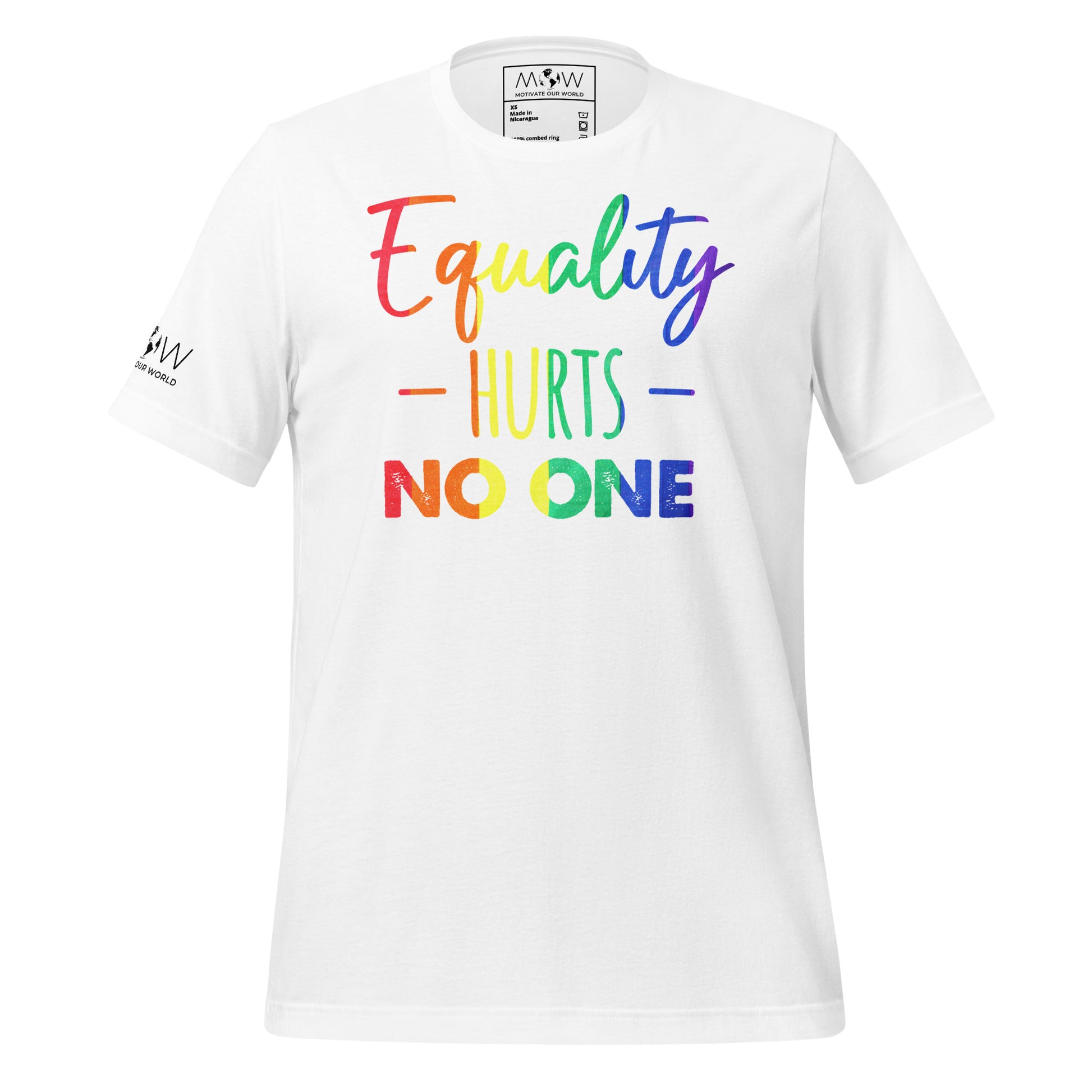 Equality Hurts No One White Motivational Men's T-Shirt