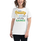 Escape Reality and Play Games - Console Gamer White Motivational Women’s T-Shirt Lifestyle