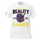 Escape Reality and Play Games White Motivational Men's T-Shirt